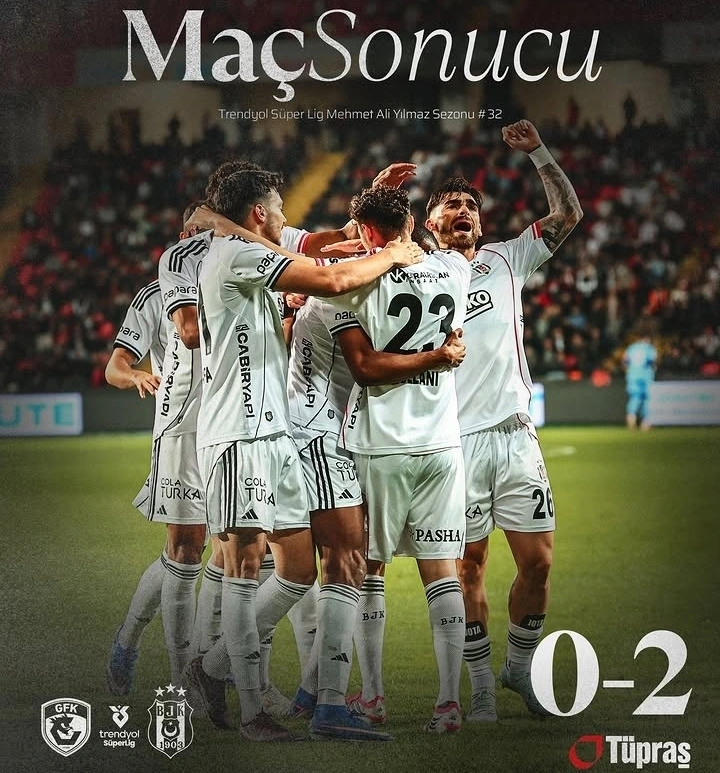Beşiktaş sukses menumbangkan Gaziantep FK dengan skor 2-0 dalam lanjutan Süper Lig 2025/2026. dok/besiktas