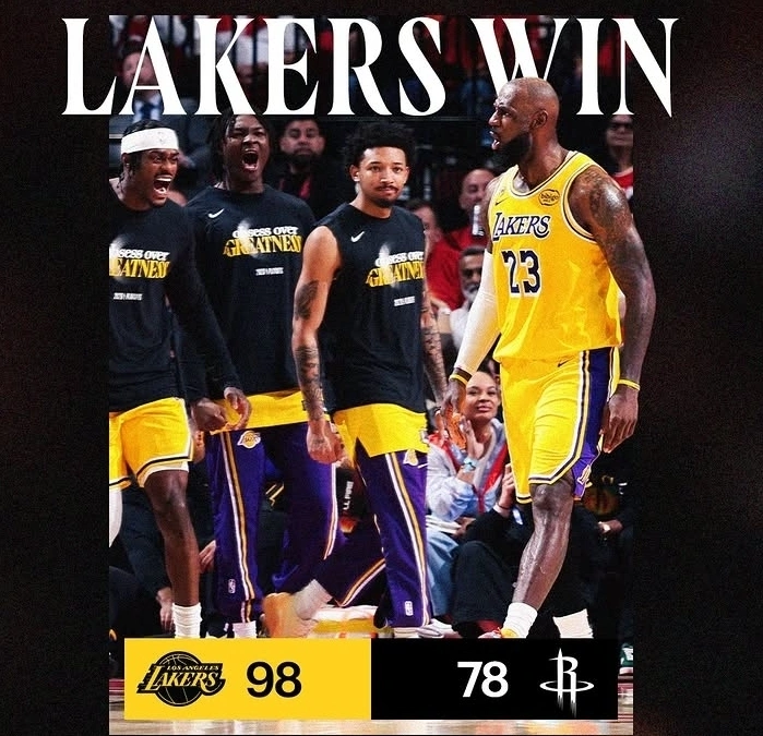 Los Angeles Lakers memastikan tiket semifinal NBA 2026 usai mengalahkan Houston Rockets 98-78 di Game 6. dok/lakers