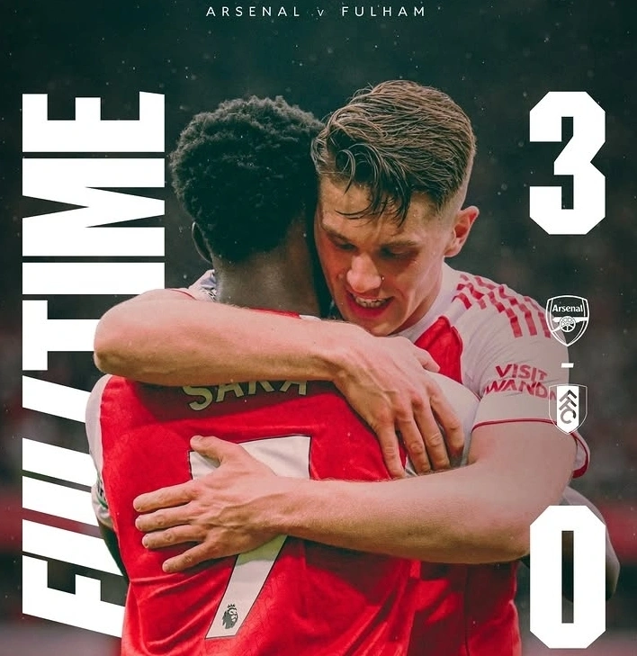 Arsenal tampil luar biasa dengan kemenangan 3-0 atas Fulham di Premier League 2026. dok/arsenal
