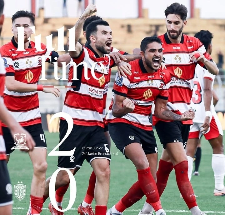 Madura United sukses mengalahkan Bali United 2-0 dalam lanjutan Liga