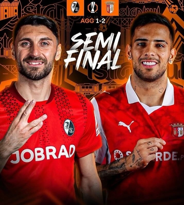 Freiburg menghadapi Braga pada semifinal leg kedua Europa League. dok/scfreiburg