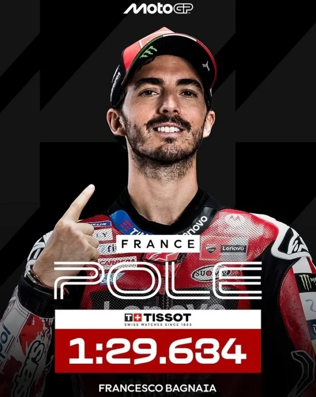 Francesco Bagnaia tampil luar biasa dengan merebut pole position MotoGP Prancis 2026 di Le Mans. dok/motogp