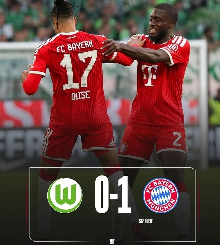 Bayern Munich sukses mengalahkan Wolfsburg 1-0 di Bundesliga 2025/2026 lewat gol indah Michael Olise. dok/bayern