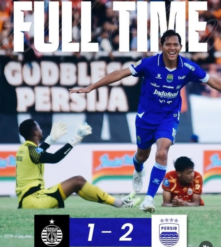 Persib Bandung sukses mengalahkan Persija Jakarta 2-1 dalam laga panas El Clasico Indonesia pekan ke-32 Super League 2025/2026. dok/persib