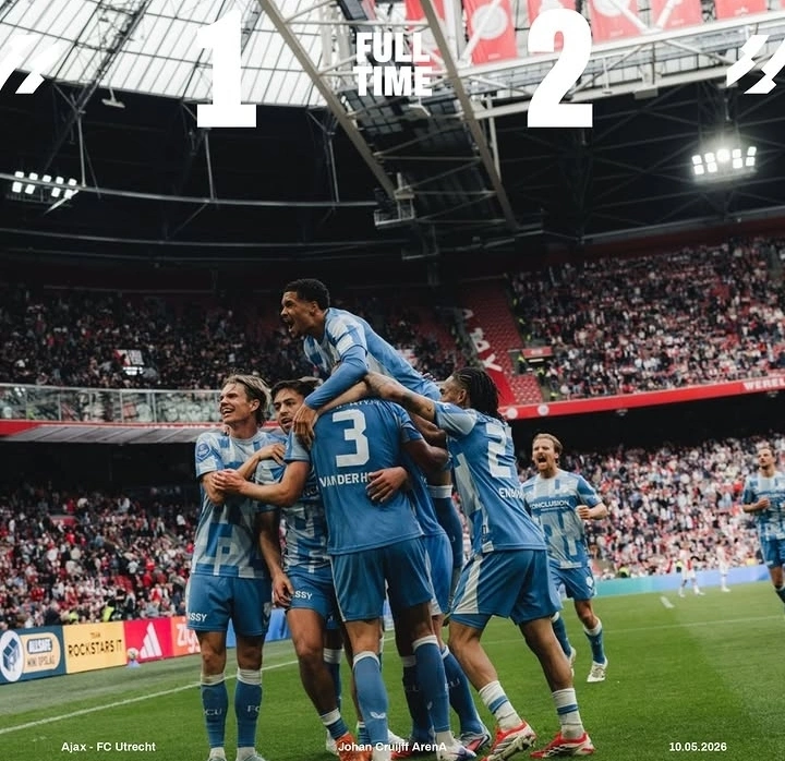 Ajax harus menelan kekalahan dramatis 1-2 dari FC Utrecht dalam lanjutan Eredivisie 2025/2026. dok/fcutrecht