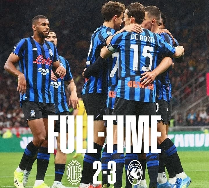 AC Milan kalah dramatis 2-3 dari Atalanta dalam lanjutan Serie A 2025/2026. dok/atalantabc