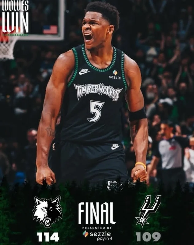 Minnesota Timberwolves kalahkan San Antonio Spurs 114-109 pada Game 4 semifinal Wilayah Barat NBA 2026. dok/timberwolves