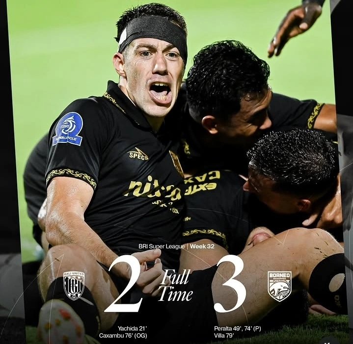 Borneo FC sukses menundukkan Bali United 3-2 dalam laga dramatis Super League 2025/2026. dok/borneofc