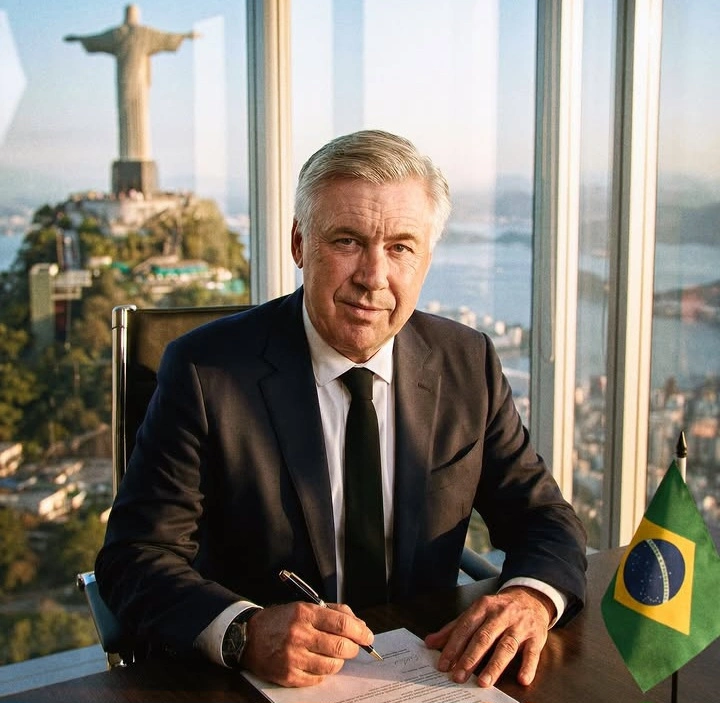 Carlo Ancelotti Resmi Jadi Pelatih Brasil hingga 2030, Target Juara Piala Dunia