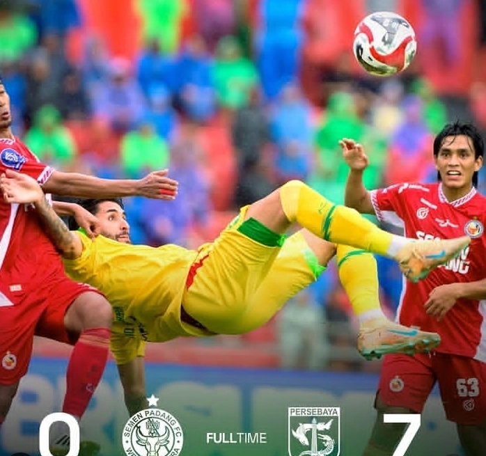 Persebaya Surabaya pesta gol ke gawang Semen Padang usai menang telak 7-0 di Super League 2025/2026. dok/persebaya