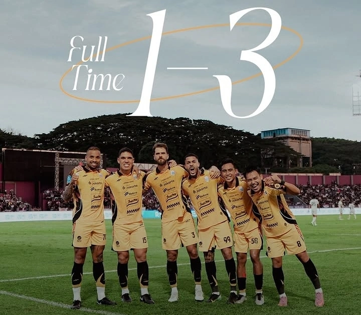 Persija Jakarta sukses mengalahkan Persik Kediri 3-1 pada pekan ke-33 BRI Super League 2025/2026 di Stadion Brawijaya. dok/persija