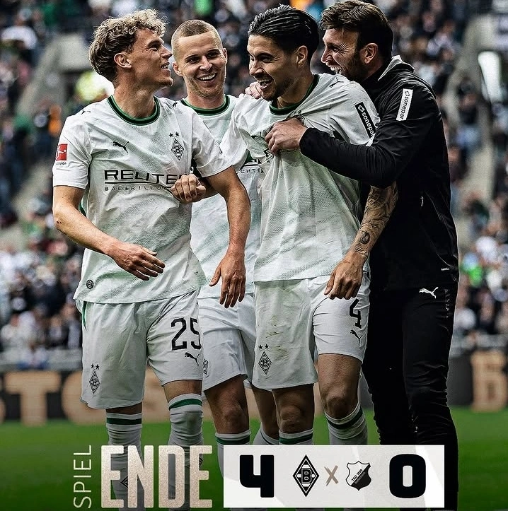 Kevin Diks tampil gemilang dengan gol indah saat Borussia Mönchengladbach mengalahkan Hoffenheim 4-0 di Bundesliga 2025/2026.
