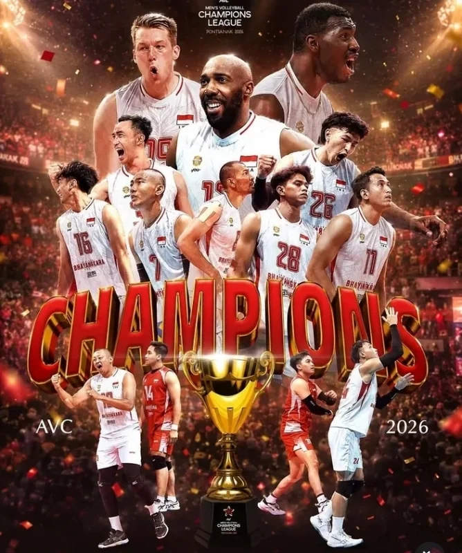 Jakarta Bhayangkara Presisi mencetak sejarah usai menjuarai AVC Men’s Champions League 2026 setelah mengalahkan wakil Iran di partai final dan memastikan tiket ke Kejuaraan Dunia Antarklub.
