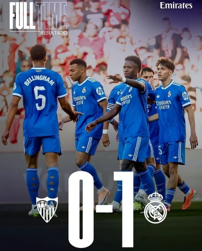 Sevilla vs Real Madrid 0-1: Vinicius Jr Bawa Los Blancos Raih Tiga Poin