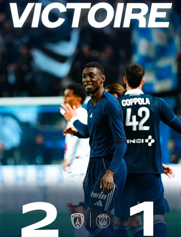 Paris FC vs PSG 2-1: Derby Paris Memanas, Gory Hancurkan Sang Juara