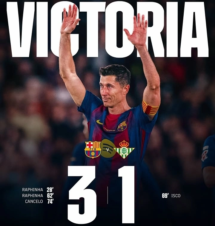 Barcelona vs Real Betis 3-1: Blaugrana Tutup Musim dengan Kemenangan