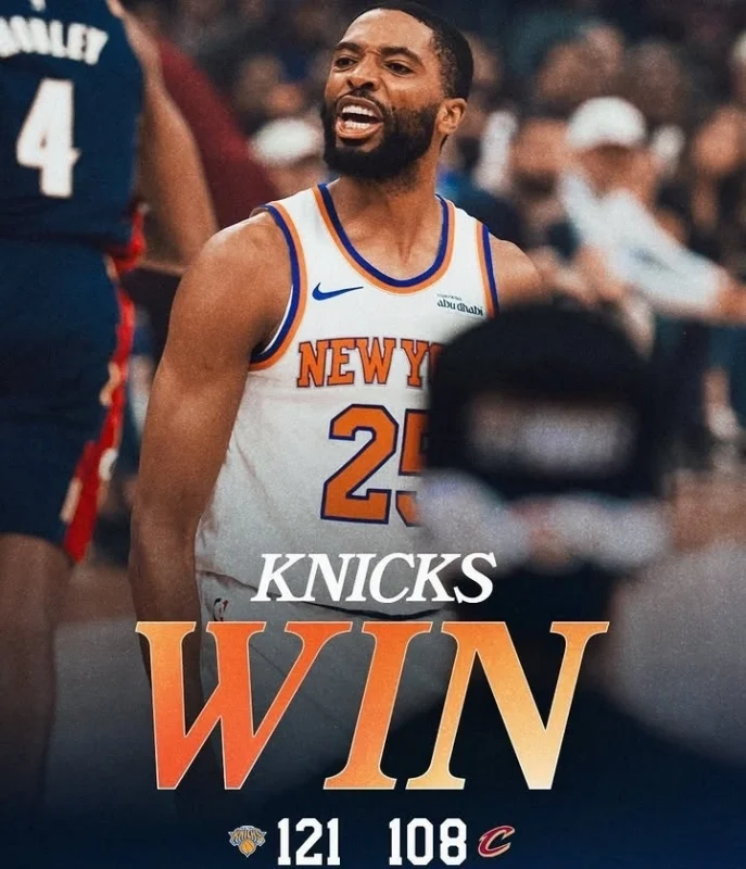 New York Knicks menang 121-108 atas Cleveland Cavaliers pada Game 3 Final Wilayah Timur NBA 2026. Jalen Brunson tampil gemilang dan Knicks kini unggul 3-0 dalam seri.