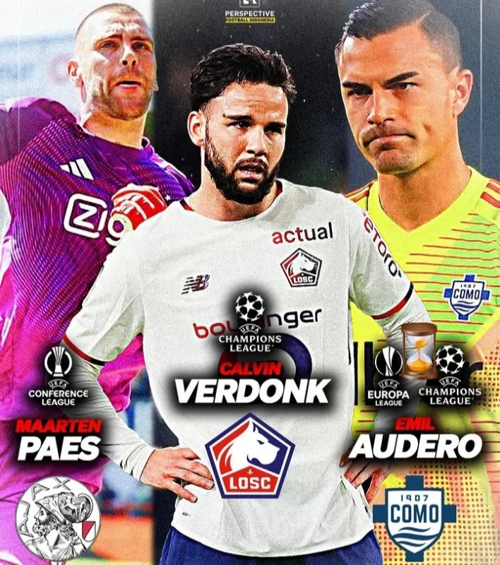 Tiga pemain berdarah Indonesia dipastikan tampil di kompetisi Eropa musim 2026/2027. Maarten Paes bersama Ajax, Calvin Verdonk di Liga Champions, dan Emil Audero bersama Como menjadi sorotan.