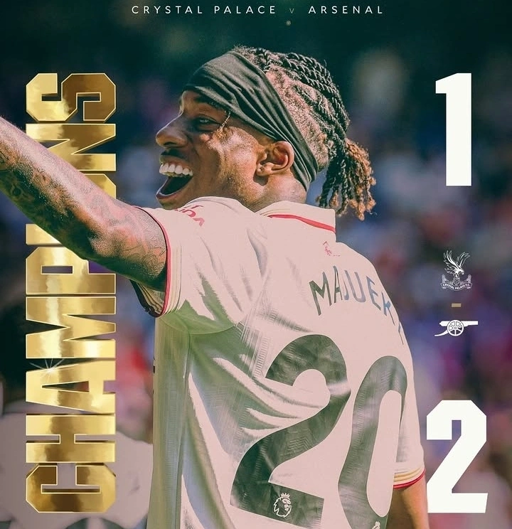Arsenal vs Crystal Palace 2-1: The Gunners Tutup Musim dengan Kemenangan dan Angkat Trofi Premier League 2025/2026