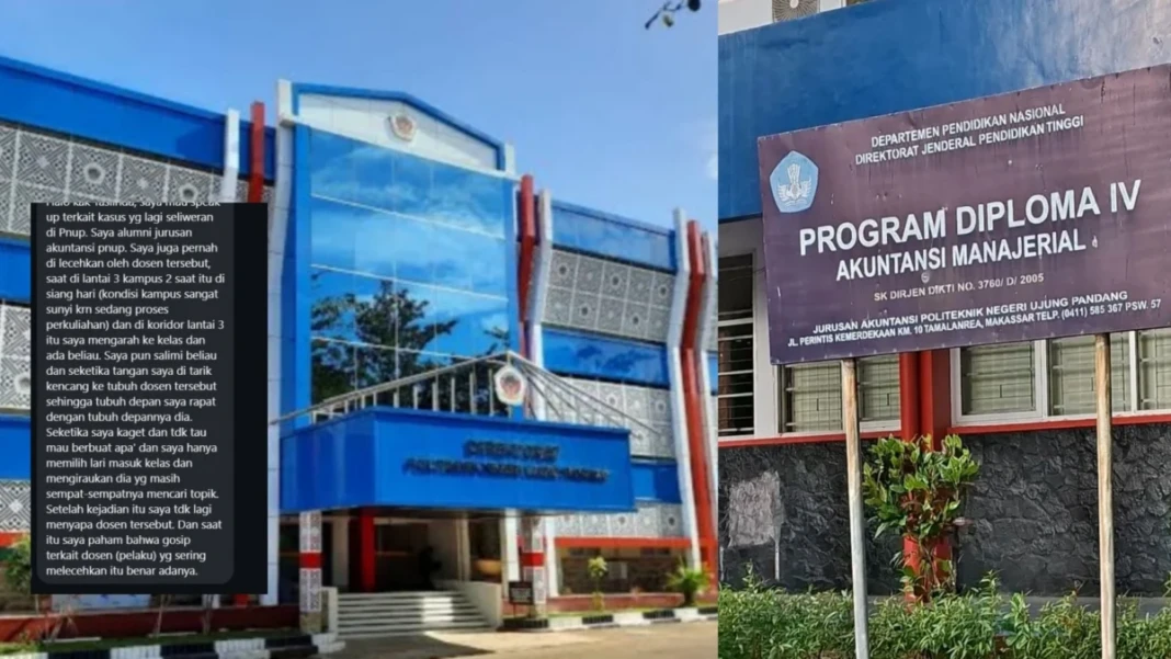 Pengakuan alumni Akuntansi PNUP angkatan 2021 menambah fakta baru kasus dugaan kekerasan seksual oknum dosen.