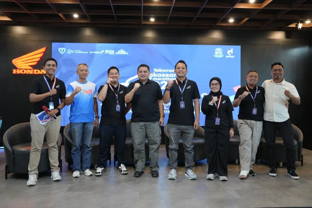 Wali Kota Makassar, Munafri Arifuddin dalam acara Makassar Half Marathon (MHM) 2026.