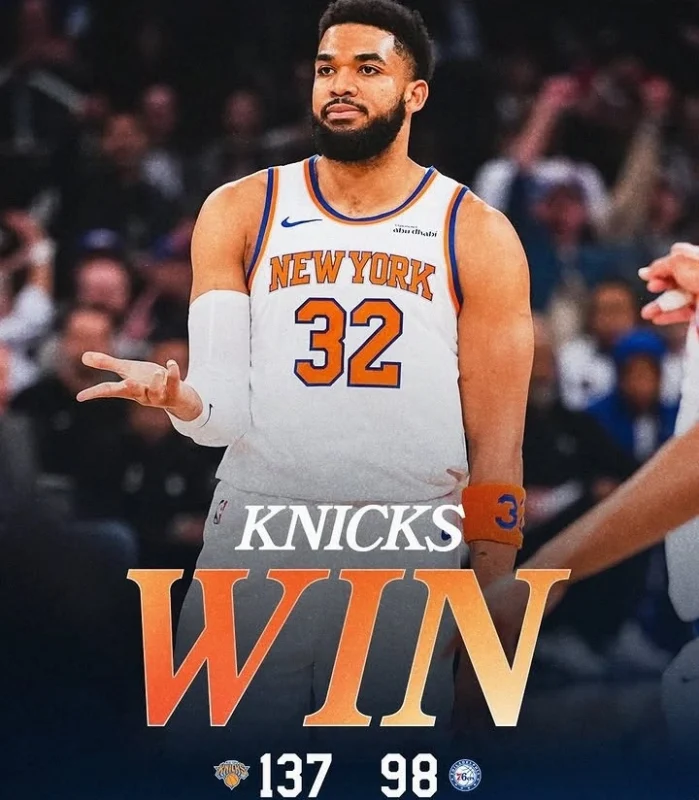 ew York Knicks tampil dominan dan mengalahkan Philadelphia 76ers 137–98 di Game 1 Semifinal Wilayah Timur NBA 2026.