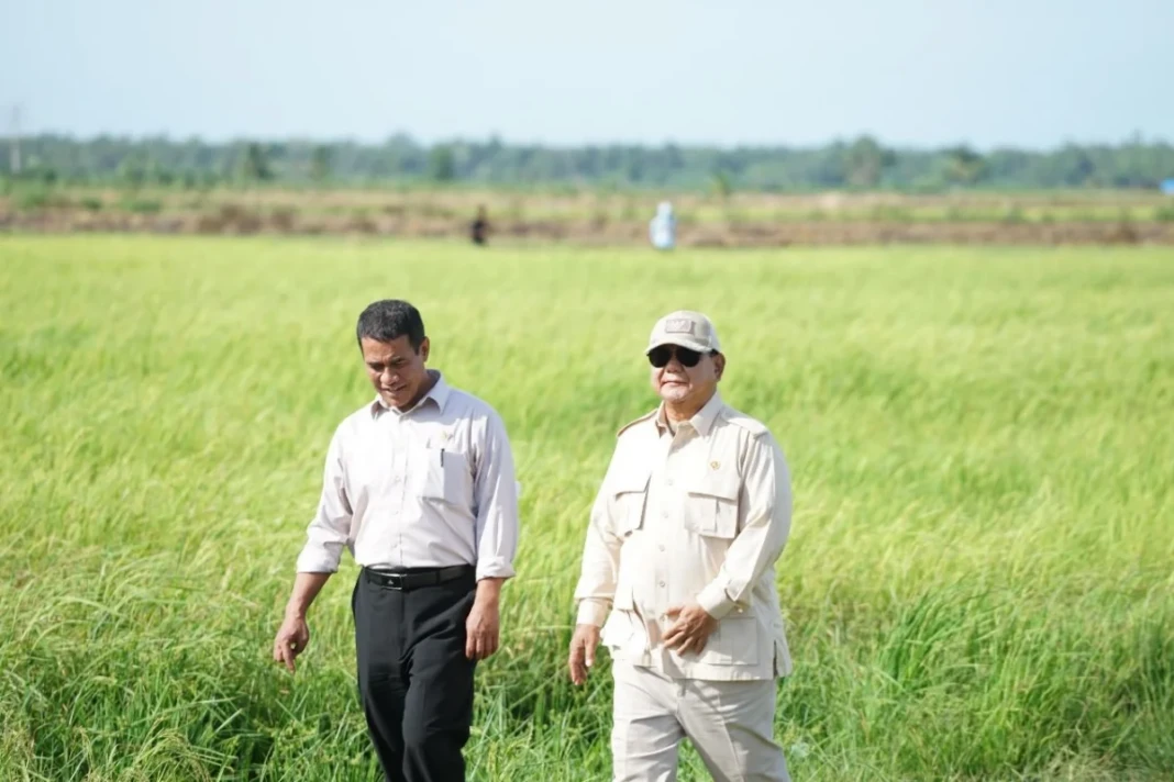 Presiden Prabowo dan Menteri Pertanian Andi Amran Sulaiman
