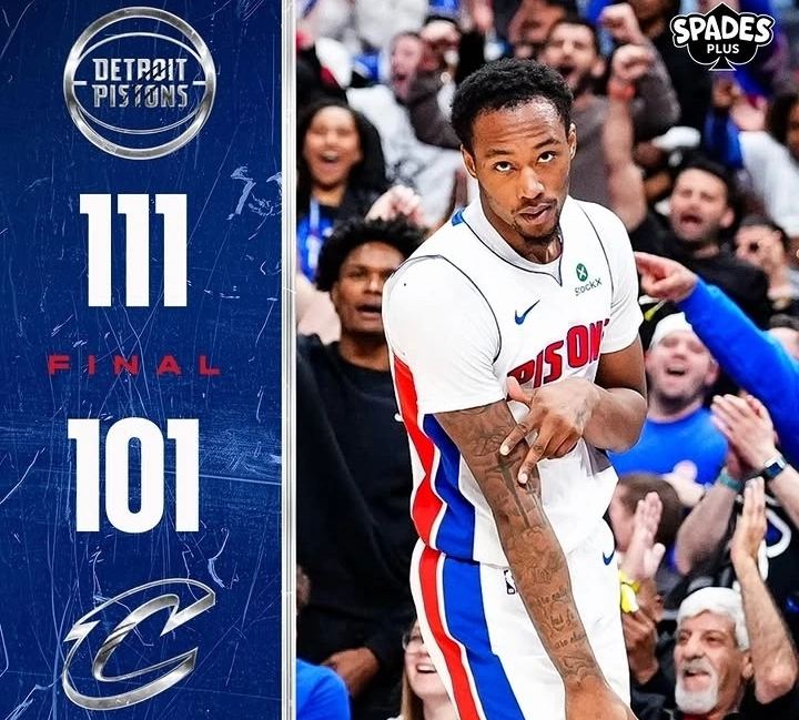Detroit Pistons menang 111-101 atas Cleveland Cavaliers di Game 1 Semifinal NBA 2026.