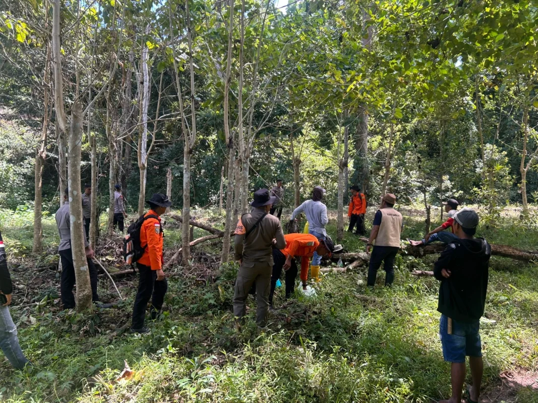 Tim Rescue yang diturunkan Basarnas Makassar dalam pencarian lansia hilang di Bone