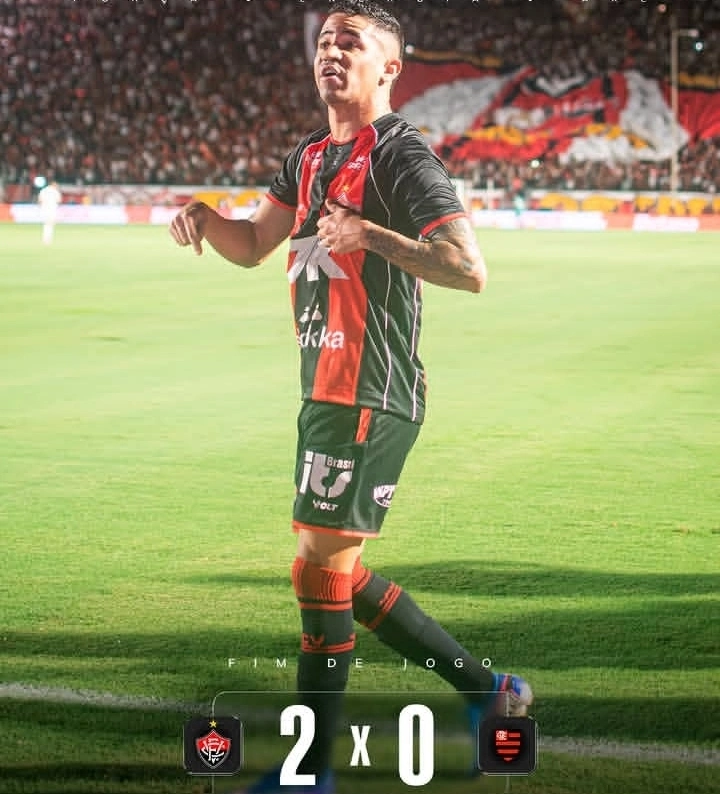 Vitória menciptakan sejarah di Copa do Brasil 2026 dengan menyingkirkan Flamengo lewat kemenangan 2-0 di Barradão.