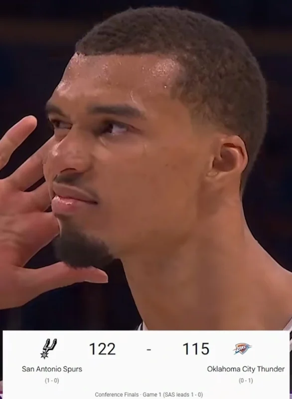 Wembanyama Menggila, Spurs Curi Game 1 Final Wilayah Barat 2026 dari Thunder Lewat 2OT