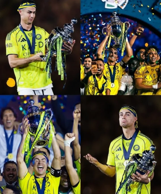 Cristiano Ronaldo Menangis Haru Saat Al Nassr Juara Liga Arab Saudi 2025/2026