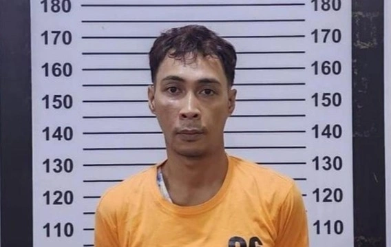 Pria yang diamankan Polsek Manggala usai kasus pengancaman di Makassar