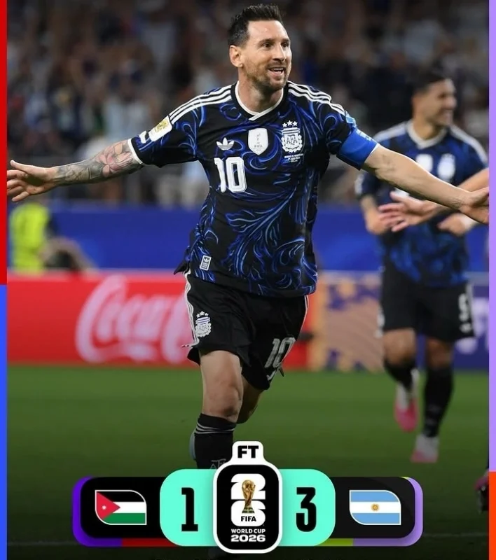 Argentina menang 3-1 atas Yordania di Piala Dunia 2026
