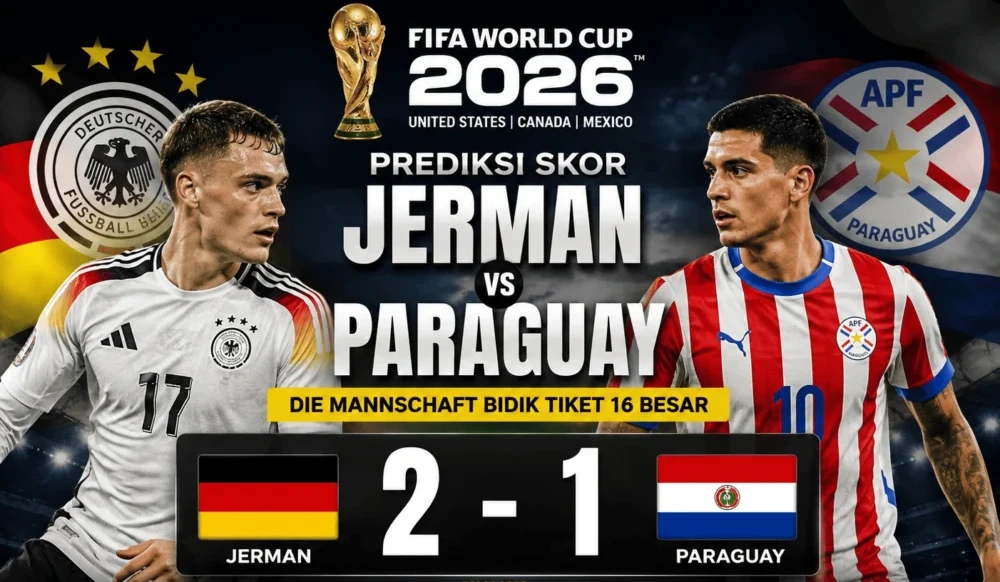 Preview & Prediksi Babak 32 Besar Piala Dunia 2026: Jerman vs Paraguay, Ujian Tembok Rapat La Albirroja