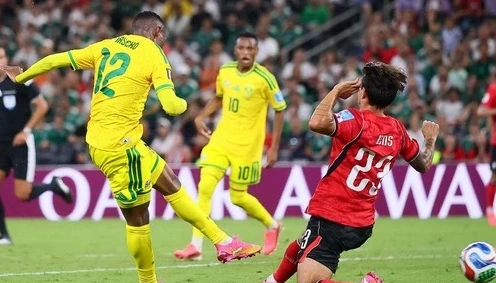Gol Afrika Selatan dalam laga melawan Korea Selatan pada pertandingan Kamis (25:6:2026) pagi