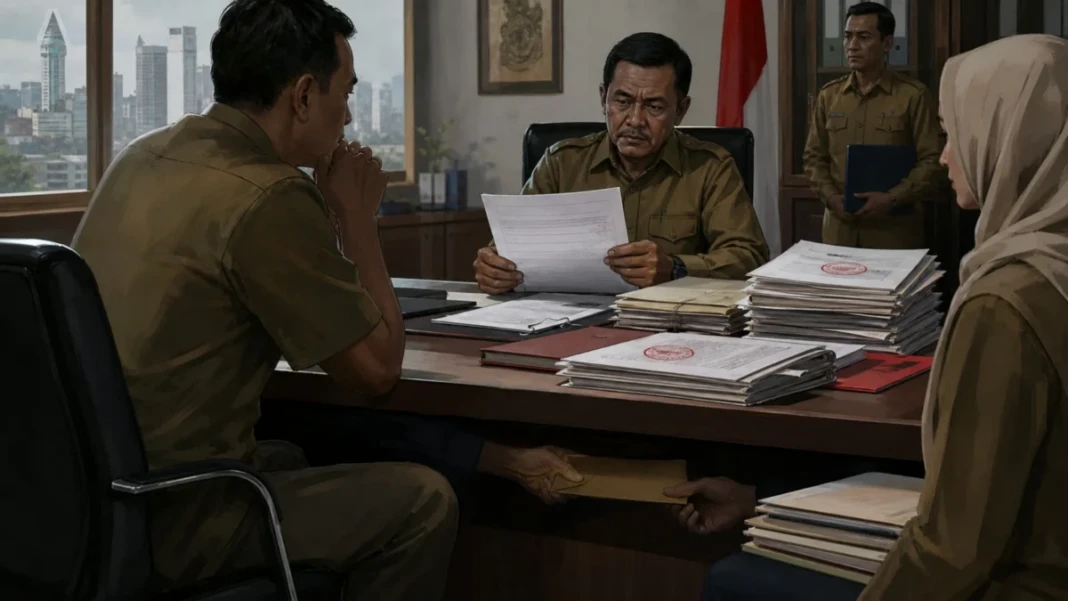 Ilustrasi pungli pengisian jabatan kepala sekolah di Makassar
