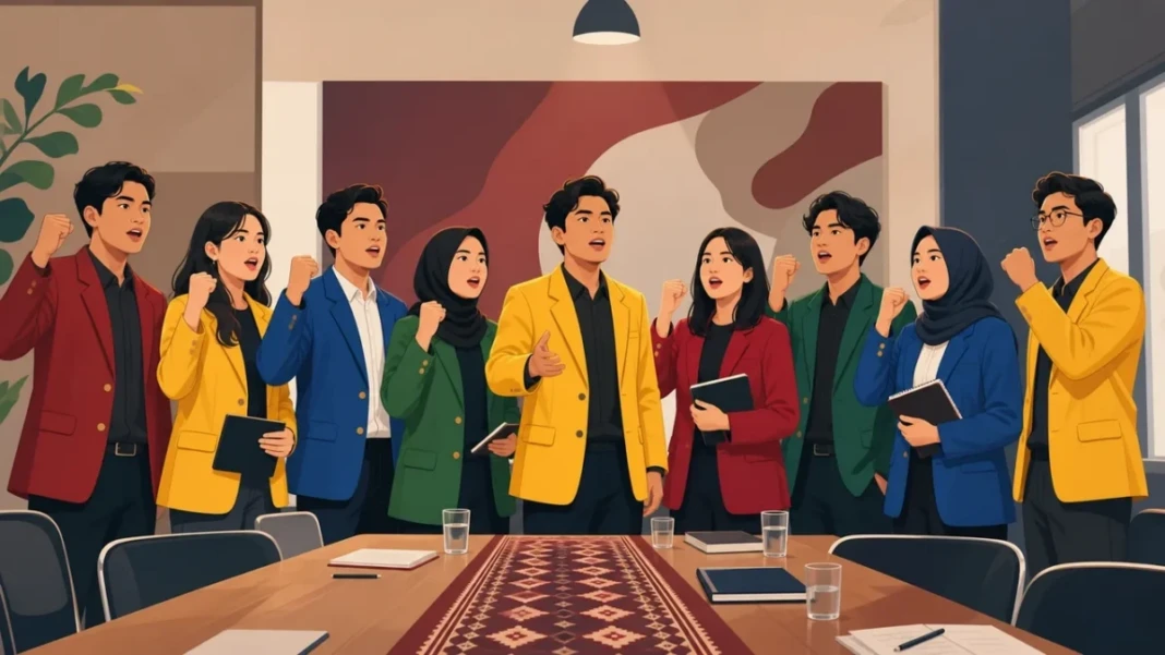 Ilustrasi Ketua BEM di Makassar berkumpul.