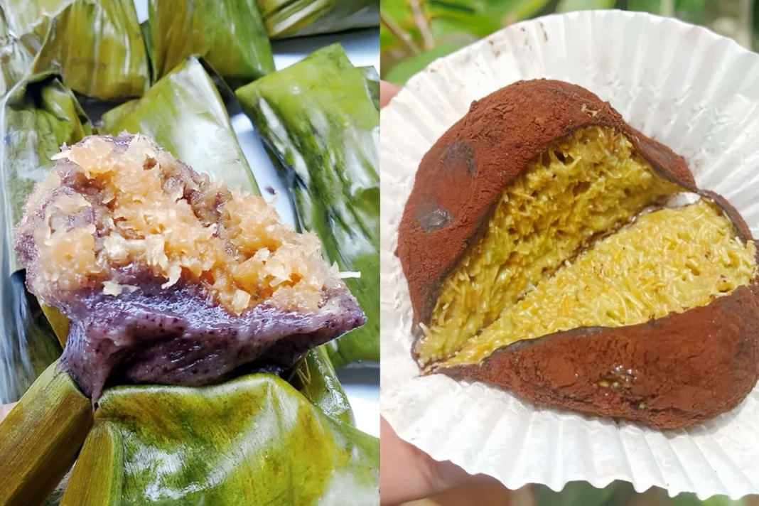 Kue Bugis (kiri) dan Dubai Chewy Cookie (kanan)
