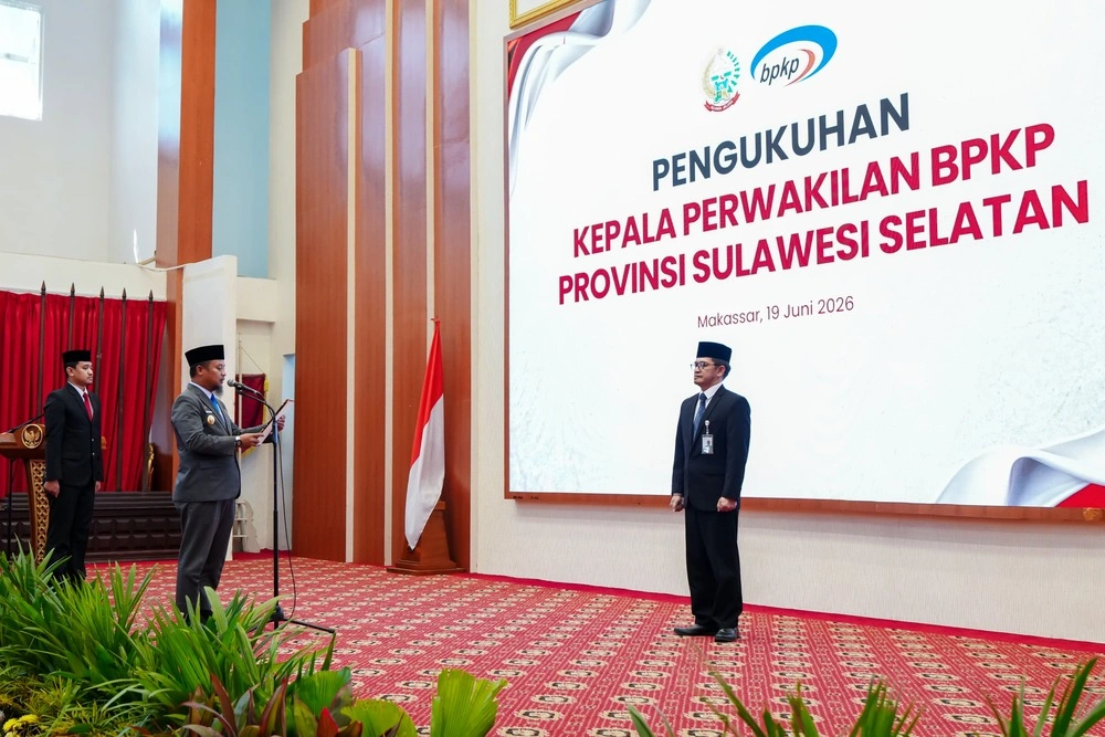 Mardiyanto Arif Rakhmadi resmi dikukuhkan sebagai Kepala Perwakilan BPKP Sulsel