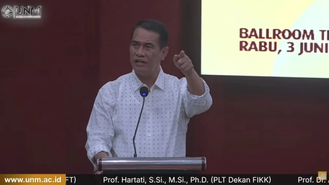 Mentan Andi Amran Sulaiman dalam Kuliah Umum UNM, 