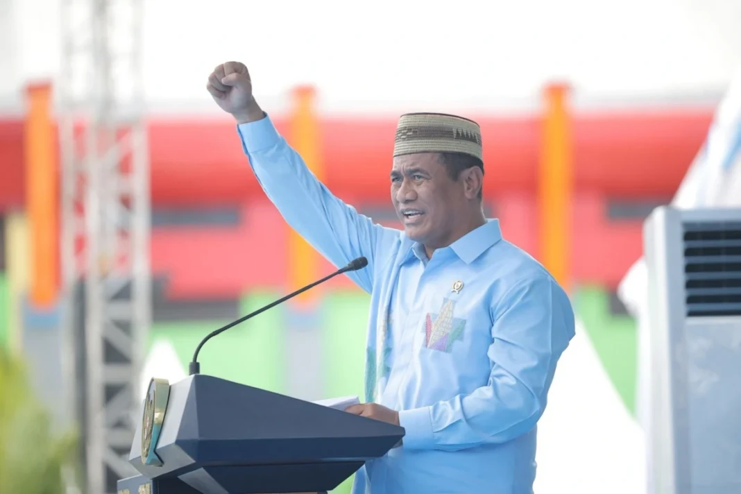 Mentan Andi Amran Sulaiman memaparkan capaian sektor pertanian di PENAS XVII Gorontalo