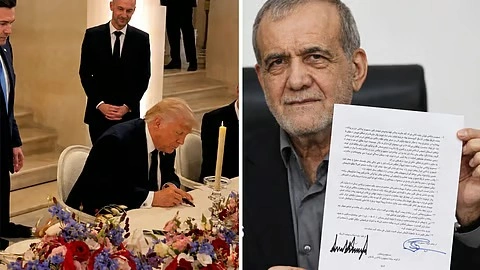 Presiden Amerika Serikat, Donald Trump, dan Presiden Republik Islam Iran, Masoud Pezeshkian, secara resmi menandatangani Nota Kesepahaman