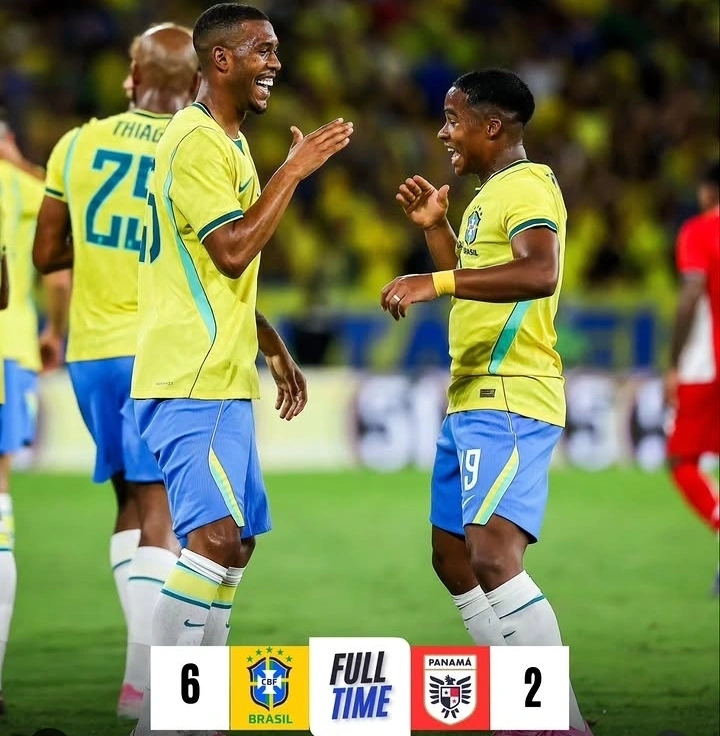 Timnas Brasil tampil ganas dengan menghancurkan Panama 6-2 dalam laga uji coba internasional di Stadion Maracana. Vinicius Junior, Casemiro, hingga Lucas Paquetá ikut mencatatkan nama di papan skor.