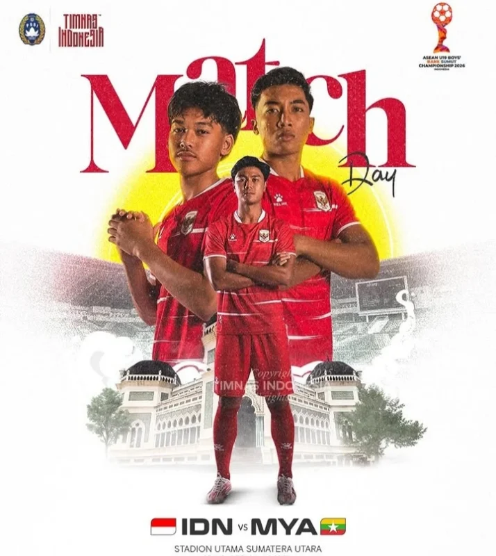 Timnas Indonesia U-19 menghadapi Myanmar pada laga perdana ASEAN U-19 Boys Championship 2026 di Stadion Utama Sumatera Utara. Simak jadwal, jam tayang, dan target Garuda Muda.