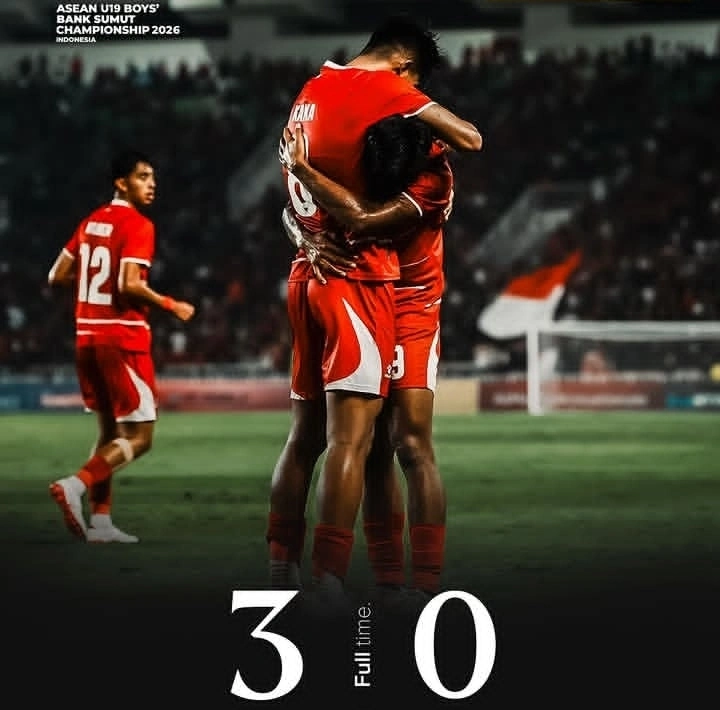 Timnas Indonesia U-19 membuka perjalanan di Piala AFF U-19 2026 dengan kemenangan meyakinkan 3-0 atas Myanmar. Arkhan Kaka dan Dimas Wicaksono menjadi pahlawan Garuda Muda.
