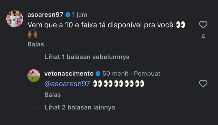 Rumor kembalinya Everton Nascimento ke PSM Makassar kembali menguat setelah interaksi dengan Aloísio Neto di Instagram. Balasan emoji dari mantan striker Juku Eja memicu spekulasi transfer musim depan.