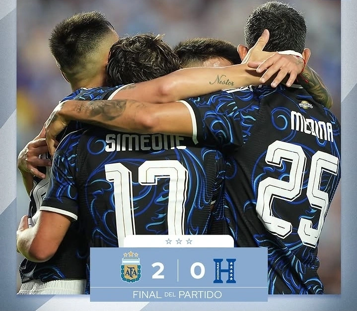 Argentina Kalahkan Honduras 2-0, Lautaro dan Simeone Cetak Gol