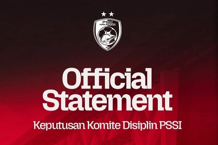 PSM Makassar dijatuhi denda total Rp380 juta serta sanksi dua laga tanpa penonton dan penutupan Tribun Selatan usai insiden laga kontra Persib Bandung.