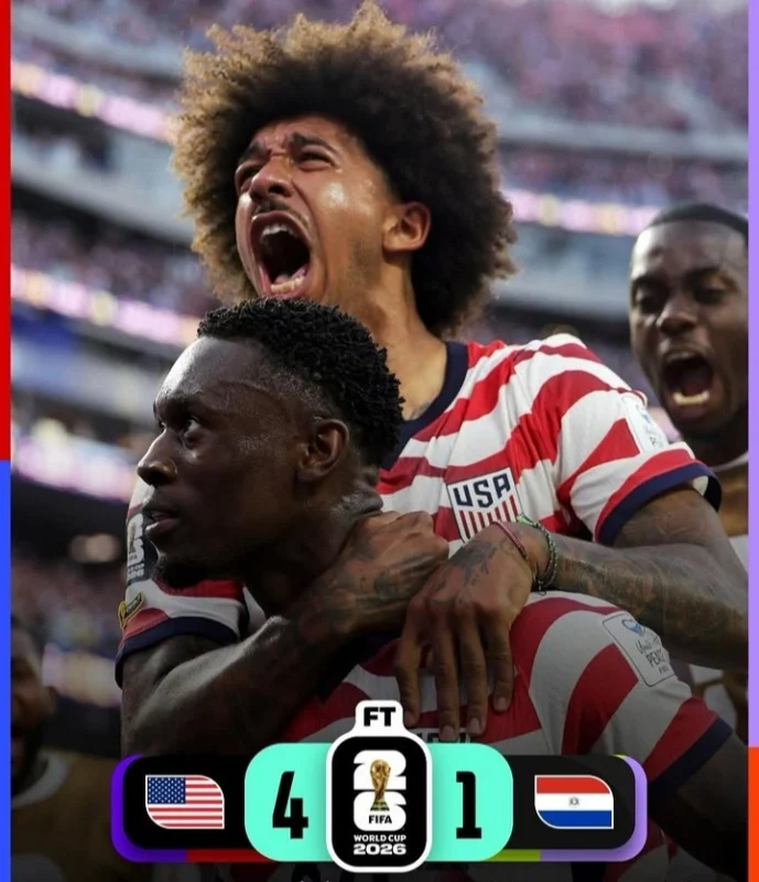 Amerika Serikat Hajar Paraguay 4-1, Ukir Rekor Baru di Piala Dunia 2026